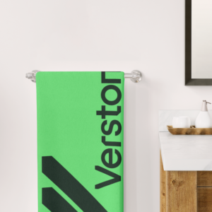 Saunalina 70×140 cm, 550 gsm – sissekootud logoga