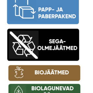 3D prügikasti märgistus